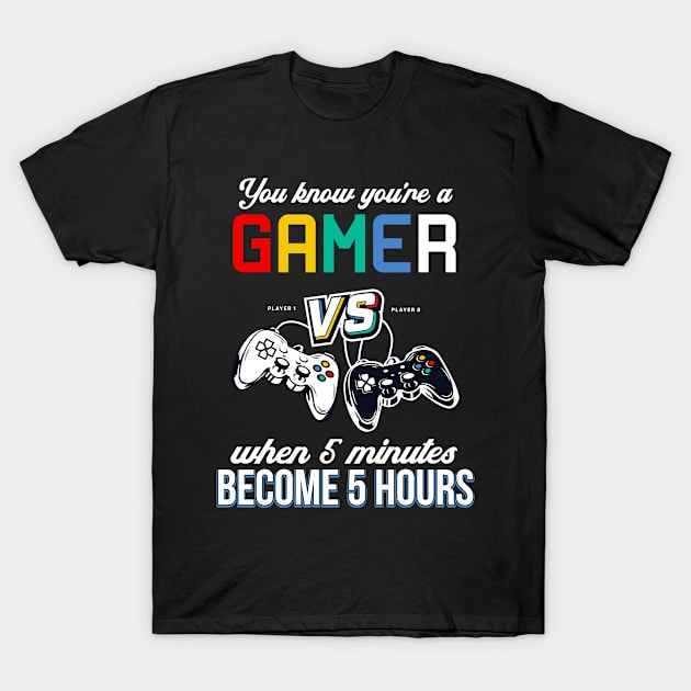 Gamer Funny Saying Controller Console Gaming T-Shirt by Foxxy Merch